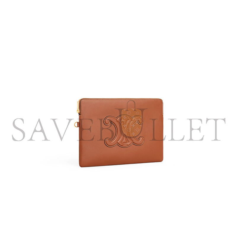Ce1i*e small pouch with strap cuir triomphe in smooth calfskin 10j983dr8.04lu (25*17.5*1cm)